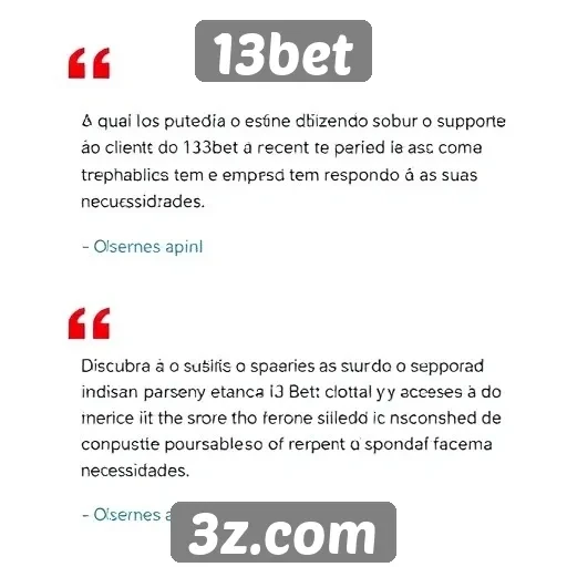 Feedback de usuários sobre o suporte ao cliente do 13bet