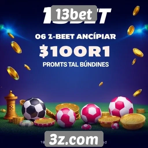 Promoções e bônus no site 13bet